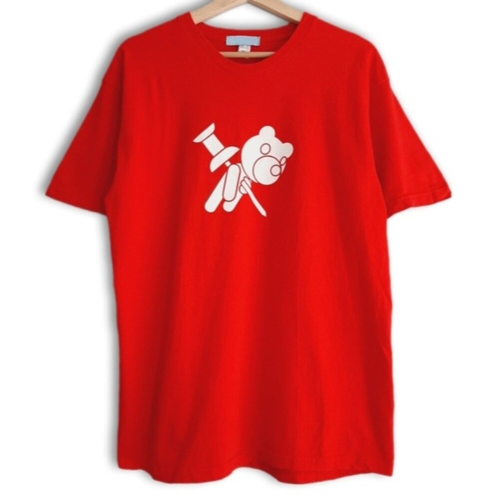 2K by GINGHAM Teddy Bear Push Pin Retro 2004 Crewneck T-Shirt Top Men's Sz L
